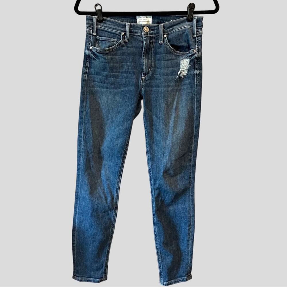 MCGUIRE Mid Rise Distressed Newton Ankle Skinny Jeans Anthro sz 28